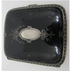 ENAMEL CIGARETTE CASE BOX STERLING SILVER PURSE