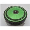 Image 1 : GUILLOCHE ENAMEL STERLING SILVER MARCASITE CASE