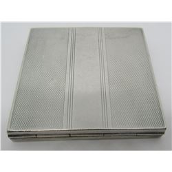 STERLING SILVER MIRROR COMPACT CASE BOX PILL