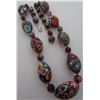 Image 1 : VENETIAN GLASSWORK MURANO MILLEFIORI BEAD NECKLACE