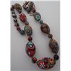 Image 2 : VENETIAN GLASSWORK MURANO MILLEFIORI BEAD NECKLACE