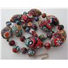 Image 3 : VENETIAN GLASSWORK MURANO MILLEFIORI BEAD NECKLACE