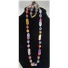 Image 2 : VENETIAN GLASSWORK MURANO MILLEFIORI BEAD NECKLACE