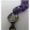 Image 5 : 3 STR AMETHYST NECKLACE STERLING SILVER MARCASITE