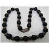 Image 3 : ONYX STERLING SILVER BEAD NECKLACE TAXCO MEXICO