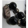 Image 4 : ONYX STERLING SILVER BEAD NECKLACE TAXCO MEXICO