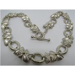 BILL BLASS 18K GOLD STERLING SILVER NECKLACE