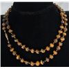 Image 2 : 34" TIGEREYE NECKLACE 8MM BEAD 14K GOLD