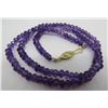 Image 1 : AMETHYST BIROLETTE BEAD NECKLACE 14K YELLOW GOLD