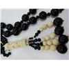Image 3 : 36" ONYX 14K GOLD PEARL CARVED NECKLACE