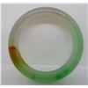 Image 1 : JADE BANGLE BRACELET APPLE GREEN WHITE & ORANGE