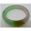 Image 3 : JADE BANGLE BRACELET APPLE GREEN WHITE & ORANGE