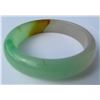Image 4 : JADE BANGLE BRACELET APPLE GREEN WHITE & ORANGE