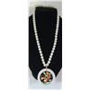Image 3 : 8MM JADE NECKLACE 14K GOLD GEMSTONES 22"