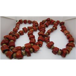 54" NATURAL BRANCH CORAL BEAD NECKLACE