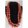 Image 2 : 54" NATURAL BRANCH CORAL BEAD NECKLACE