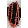 Image 3 : 54" NATURAL BRANCH CORAL BEAD NECKLACE
