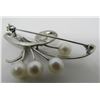 Image 4 : MIKIMOTO 7-8MM PEARL PIN STERLING SILVER BROOCH