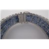 Image 4 : 216 SAPPHIRES BANGLE BRACELET STERLING SILVER WOW
