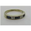 Image 3 : SAPPHIRE DIAMOND BAND RING 10K GOLD