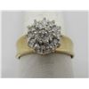 Image 1 : .50CT DIAMOND RING 14K GOLD ENGAGEMENT CLUSTER