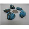 Image 1 : 5 NATURAL TURQUOISE NUGGETS FRIDGE MAGNETS