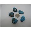 Image 2 : 5 NATURAL TURQUOISE NUGGETS FRIDGE MAGNETS