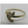Image 2 : MARQUISE ROUND DIAMOND RING 10K GOLD