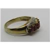 Image 2 : ANTIQUE .50 CT RUBY & .25CT DIAMOND RING 14K GOLD