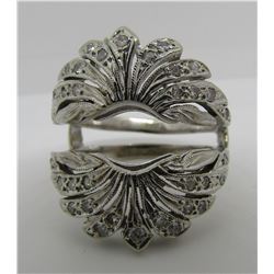 .50CT DIAMOND 14K GOLD WEDDING INSERT RING 8.7GRAM