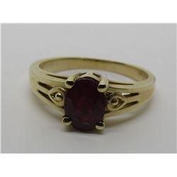 1 CARAT RUBY RING 14K YELLOW GOLD