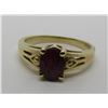 Image 1 : 1 CARAT RUBY RING 14K YELLOW GOLD