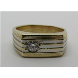 LEMANS .25CT VS DIAMOND RING 14K GOLD SIZE 10 3/4