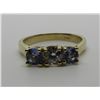 Image 1 : TANZANITE GEMSTONES & DIAMOND RING 14K GOLD SIZE 6