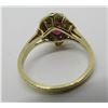Image 3 : GEM 2.75CT GARNET & .25CT DIAMOND RING 14K GOLD