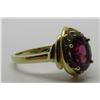 Image 4 : GEM 2.75CT GARNET & .25CT DIAMOND RING 14K GOLD