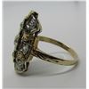 Image 2 : 1CT DIAMOND RING 14K GOLD  BASKIN BROS ANTIQUE