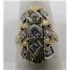 Image 4 : 1CT DIAMOND RING 14K GOLD  BASKIN BROS ANTIQUE