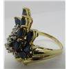 Image 3 : 2CT SAPPHIRE & .50CT DIAMOND RING 18K GOLD