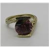 Image 6 : 3CT WATERMELON TOURMALINE RING 14K GOLD ENGRAVED