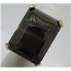 Image 3 : 20 CARAT SMOKEY TOPAZ RING 14K YELLOW GOLD