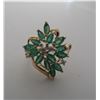 Image 1 : 1.5CT EMERALD & DIAMOND RING 14K YELLOW GOLD