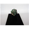 Image 2 : 1.5CT EMERALD & DIAMOND RING 14K YELLOW GOLD