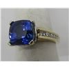 Image 1 : 5.7CT TANZANITE .75CT DIAMOND RING 14K GOLD