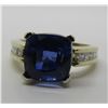 Image 6 : 5.7CT TANZANITE .75CT DIAMOND RING 14K GOLD