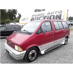 A4 --  1994 FORD AEROSTAR , Red , 268835  KM's