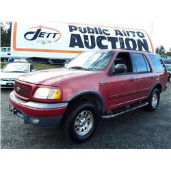 A7 --  2001 FORD EXPEDITION XLT , Red , 301118  KM's