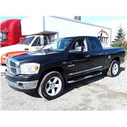 H2 --  2008 DODGE RAM 1500 ST  , Black , 338925  KM's