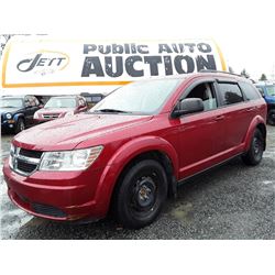 I1 --  2010 DODGE JOURNEY SE , Red , 160009  KM's