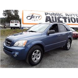 I4 --  2005 KIA SORENTO EX , Blue , 161790  KM's